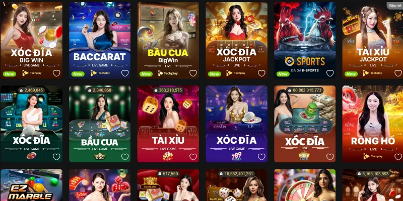 Các tựa game casino Hbet hấp dẫn nhất